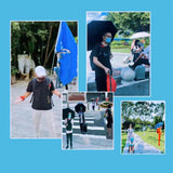 Maxbell 6xBackbag Strap Umbrella Clip Gadget Easy to Assemble Sun Umbrella Holder Clip Black