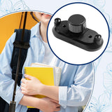 Maxbell 6xBackbag Strap Umbrella Clip Gadget Easy to Assemble Sun Umbrella Holder Clip Black
