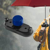 Maxbell 4xBackbag Strap Umbrella Clip Gadget Easy to Assemble Sun Umbrella Holder Clip Black