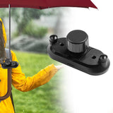 Maxbell 3xBackbag Strap Umbrella Clip Gadget Easy to Assemble Sun Umbrella Holder Clip Black
