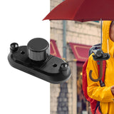 Maxbell 5xBackbag Strap Umbrella Clip Gadget Easy to Assemble Sun Umbrella Holder Clip Black