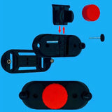 Maxbell 4xBackbag Strap Umbrella Clip Gadget Easy to Assemble Sun Umbrella Holder Clip Red