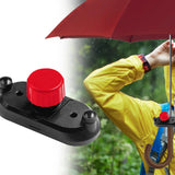 Maxbell 6xBackbag Strap Umbrella Clip Gadget Easy to Assemble Sun Umbrella Holder Clip Red