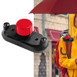 Maxbell 4xBackbag Strap Umbrella Clip Gadget Easy to Assemble Sun Umbrella Holder Clip Red
