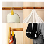 Maxbell 3xMagnetic Hat Clip Sunhat Multipurpose Hat Bags Clip for Travel Handbag Purses White round