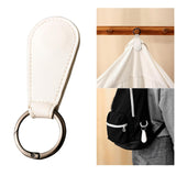 Maxbell 2xMagnetic Hat Clip Sunhat Multipurpose Hat Bags Clip for Travel Handbag Purses White round