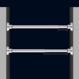 Maxbell 2xTelescopic Clothing Rod Adjustable Closet Rod for Cabinets Closet Bathroom