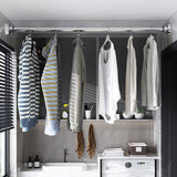 Maxbell 2xTelescopic Clothing Rod Adjustable Closet Rod for Cabinets Closet Bathroom