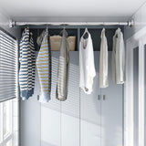 Maxbell 2xTelescopic Clothing Rod Adjustable Closet Rod for Cabinets Closet Bathroom