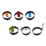 Maxbell 2xEgg Cooking Rings Easy to Clean Food Grade Anti Scald Griddle Cooking Shaper Orange