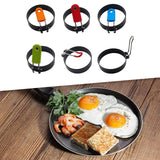 Maxbell 2xEgg Cooking Rings Easy to Clean Food Grade Anti Scald Griddle Cooking Shaper Orange
