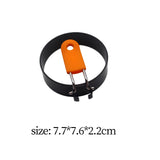 Maxbell 2xEgg Cooking Rings Easy to Clean Food Grade Anti Scald Griddle Cooking Shaper Orange