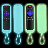 Maxbell 3xSilicone Remote Case with Lanyard Protective Sleeve for 3930SE 3930S3 3900SE Green