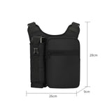 Maxbell 2xCrossbody Bag Adjustable Shoulder Strap Sling Bag for Travel Camping Outdoor Black