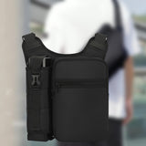 Maxbell 2xCrossbody Bag Adjustable Shoulder Strap Sling Bag for Travel Camping Outdoor Black