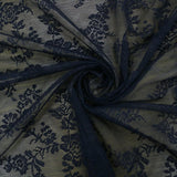 Maxbell 2 Piece Lace Floral Net Curtains Voile Curtains for Study Room Home