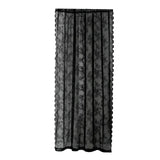 Maxbell 2 Piece Lace Floral Net Curtains Voile Curtains for Study Room Home