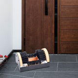 Maxbell 2xShoe Brush Cleaner Mountable Cleaning Dirt Remover for Garden Indoor Outdoor