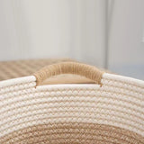 Maxbell 2xCotton Rope Woven Baskets for Organizing Portable Cat Dog Toy Bin Toy Basket 22cmx16cmx11cm