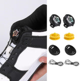 Maxbell 6xTieless Shoelaces for Sneakers with Swivel Buckle Adjustable Lazy Shoe Laces L Adults Black