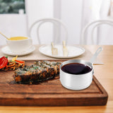 Condiment Cup Sauce Cups with Handle for Ketchup Salad Drerssing Steak Sauce small Argent