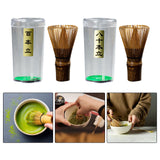 Maxbell 2xBamboo Tea Whisk Chasen Brush Tools Beginner Reusable Green Tea Whisk Chasen 100 Type