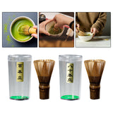 Maxbell 2xBamboo Tea Whisk Chasen Brush Tools Beginner Reusable Green Tea Whisk Chasen 100 Type