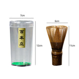 Maxbell 2xBamboo Tea Whisk Chasen Brush Tools Beginner Reusable Green Tea Whisk Chasen 100 Type