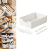 Maxbell 2xPull Out Cabinet Organizer Pull Out Drawers for Living Room Kitchen Cupboard 31.5cmx21.5cmx9cm