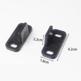 Maxbell 3x2Pcs Door Guides Bottom Track Guide Durable for Living Room Home Wooden Door