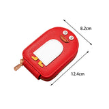 Maxbell 3xCredit Card Holder Purse Change Pouch for Dating Travel Valentines Day Gifts Red