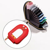 Maxbell 2xCredit Card Holder Purse Change Pouch for Dating Travel Valentines Day Gifts Red