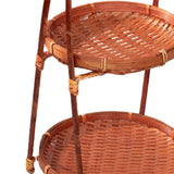 Maxbell 2x Woven Fruit Basket Decor Bamboo Storage Basket for Kitchen Table Cafe