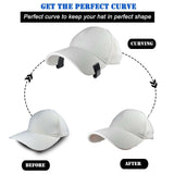 Maxbell 5xHat Brim Shaper Convenient Flat Brim Ball Caps Curved Brim Tool Curve Shaper Black