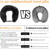 Maxbell Travel Neck Pillow Cover Versatile Replacement Cover Travel Neck Pillow Case Black