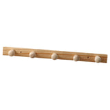 Maxbell 2xWooden Coat Hooks Robe Hooks Towel Rack for Door Wall Living Room Bathroom