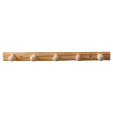 Maxbell 2xWooden Coat Hooks Robe Hooks Towel Rack for Door Wall Living Room Bathroom
