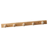 Maxbell 2xWooden Coat Hooks Robe Hooks Towel Rack for Door Wall Living Room Bathroom