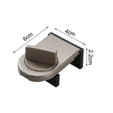Maxbell 4 Pieces Sliding Window Lock Lock Window Stopper for Bedroom Patio Home Brown