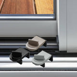 Maxbell 4 Pieces Sliding Window Lock Lock Window Stopper for Bedroom Patio Home Brown