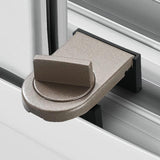 Maxbell 4 Pieces Sliding Window Lock Lock Window Stopper for Bedroom Patio Home Brown