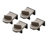 Maxbell 4 Pieces Sliding Window Lock Lock Window Stopper for Bedroom Patio Home Brown