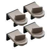 Maxbell 4 Pieces Sliding Window Lock Lock Window Stopper for Bedroom Patio Home Brown