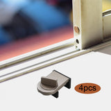 Maxbell 4 Pieces Sliding Window Lock Lock Window Stopper for Bedroom Patio Home Brown