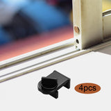 Maxbell 4 Pieces Sliding Window Lock Lock Window Stopper for Bedroom Patio Home Black
