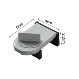 Maxbell 4 Pieces Sliding Window Lock Lock Window Stopper for Bedroom Patio Home Argent