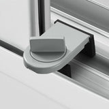 Maxbell 4 Pieces Sliding Window Lock Lock Window Stopper for Bedroom Patio Home Argent
