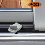 Maxbell 4 Pieces Sliding Window Lock Lock Window Stopper for Bedroom Patio Home Argent