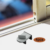 Maxbell 4 Pieces Sliding Window Lock Lock Window Stopper for Bedroom Patio Home Argent