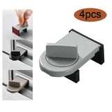 Maxbell 4 Pieces Sliding Window Lock Lock Window Stopper for Bedroom Patio Home Argent